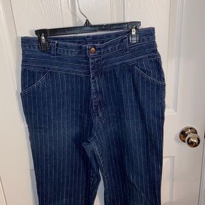 Pinstripe Mom Jeans lightly used Size:18 Juniors